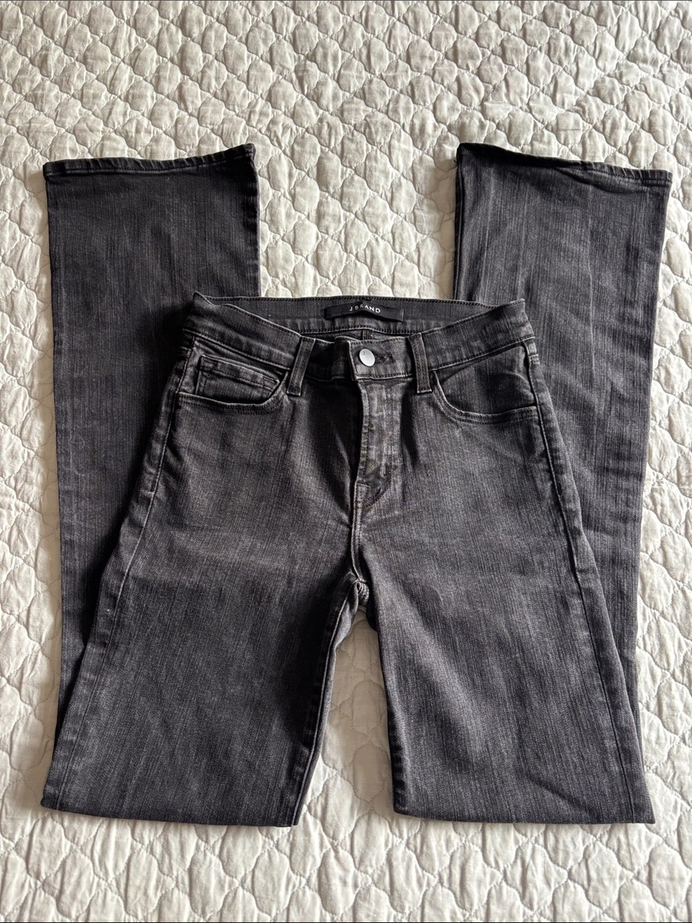 J Brand Bootcut Jeans in Washed Black
